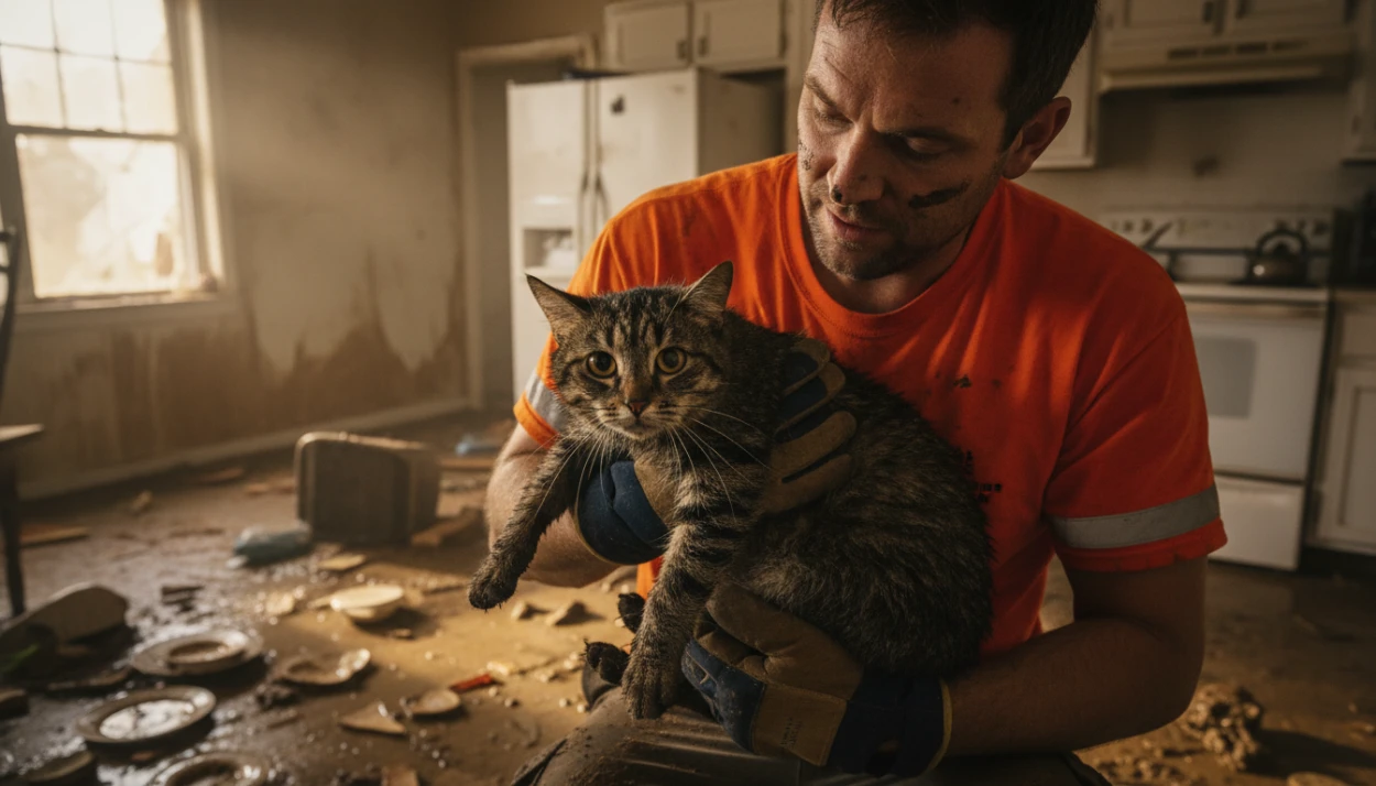 The Oven Miracle: Cat Survives Flood Trap